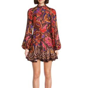 FARM Rio Small Floral Fit & Flare Dress